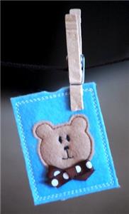 Gift Card Holder 4x4: Teddy Bear
