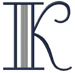 Moderne 3 Letter K / Large