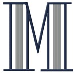 Moderne 3 Letter M, Large