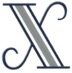 Moderne 3 Letter X / Large