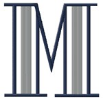 Moderne 3 Letter M, Small