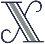 Moderne 3 Letter X / Large