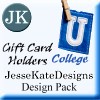 Gift Card Holders 4x4: COLLEGE