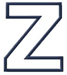 Applique 3 Letter Z