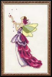 Orchid Spring Garden Pixie Couture Collection Cross Stitch Pattern
