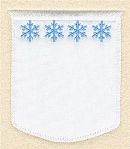 Snowflakes Pocket Applique