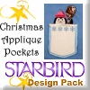 Christmas Applique Pockets Design Pack