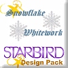Snowflake Whitework Design Pack