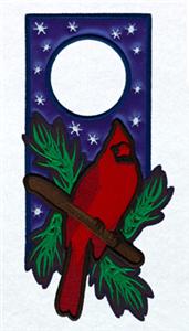 Applique Cardinal Door Hanger