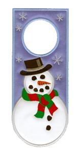 Applique Snowman Door Hanger