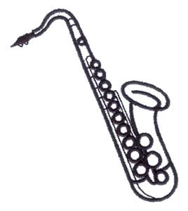 Saxophone Outline