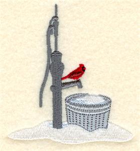 Cardinal on Water Pump