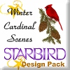 Winter Cardinal Scenes Design Pack