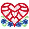Valentine's Heart & Flowers 2 / Larger