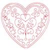 Redwork Valentine's Heart 10