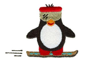 Snow Boarding Penguin