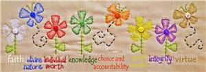 Growing with Values (Young Women) Embroidery Pattern