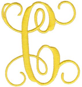 Elegant 4" Monogram Letter C