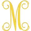 Elegant 4" Monogram Letter M