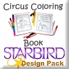 Circus Coloring Book Design Pack
