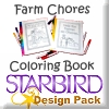 Farm Chores Coloring Book Design Pack