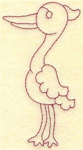 Egret redwork