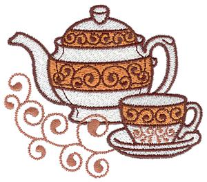 Teapot and teacup small