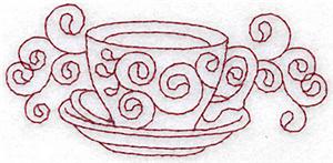 Teacup redwork