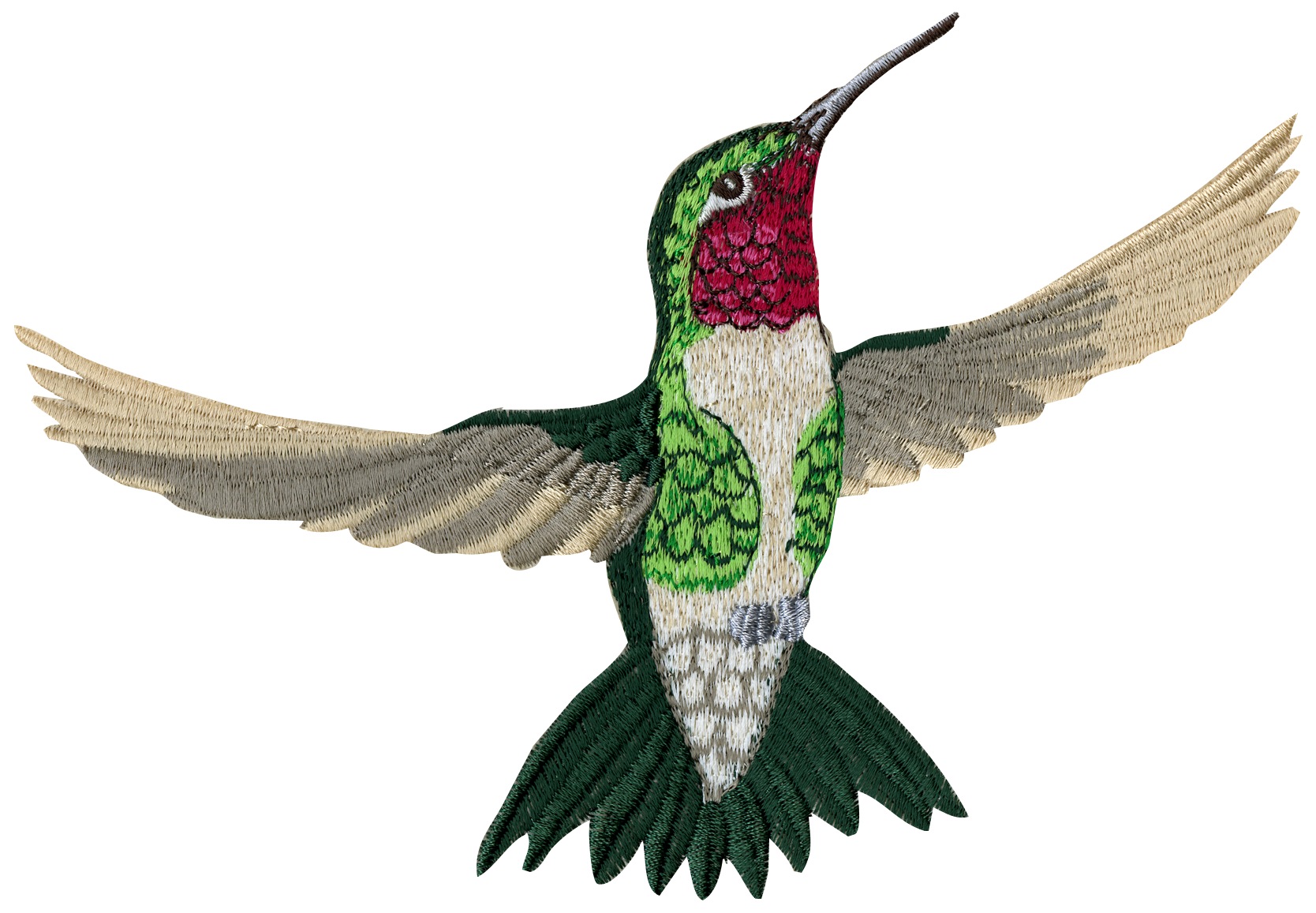 Hummingbird 2 Larger (FSHUM6B) Embroidery Design by Anita Goodesign