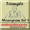 Triangle Monogram Set 4