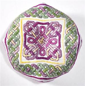 Iris Biscornu Cross Stitch Pattern