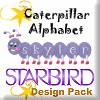 Caterpillar Alphabet Design Pack