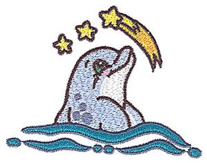 Dolphin with stars