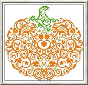 Zucca Pumpkin Cross Stitch Pattern