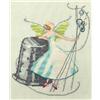 Image of Thimble Fairy Stitching Fairies Cross Stitch Pattern