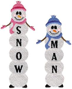 Snowman Alphabet Design Pack