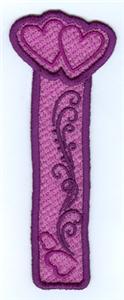 Heart Swirl Lace Bookmark