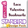 Lace Valentine Bookmarks Design Pack