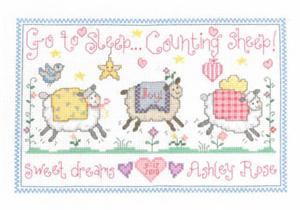 Counting Sheep Cross Stitch Pattern