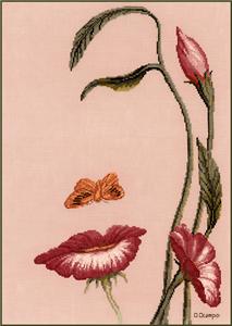 Mouth of the Flower Cross Stitch Pattern