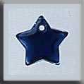 Mill Hill Glass Treasures / Small Flat Star Royal Blue 12173