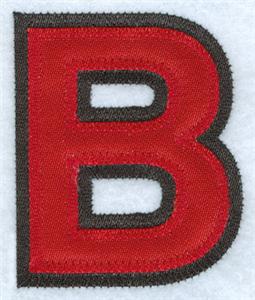 B - 2 Color Applique 3 inch High