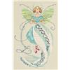Image of Stitching Fairies-Linen Fairy Cross Stitch Pattern