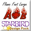 Flame Font Large Design Pack