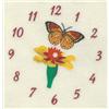 Numbered Butterfly Clock 6 1/2"