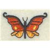 Side Butterfly Clock Icon 6 1/2"