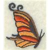 Top & Bottom Butterflies Clock Icon 6 1/2"