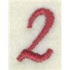 Number 2 Butterfly Clock Icon 6 1/2"