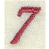 Number 7 Butterfly Clock Icon 6 1/2"