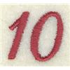 Number 10 Butterfly Clock Icon 6 1/2"